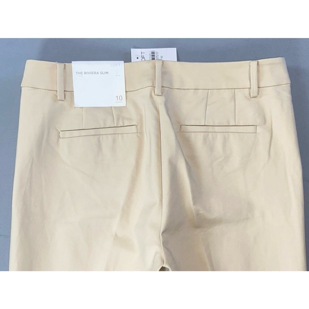 Ann Taylor The Riviera Curvy Slim Flat Front Stretch Pants, Trousers. Women's 10 - Picture 8 of 8